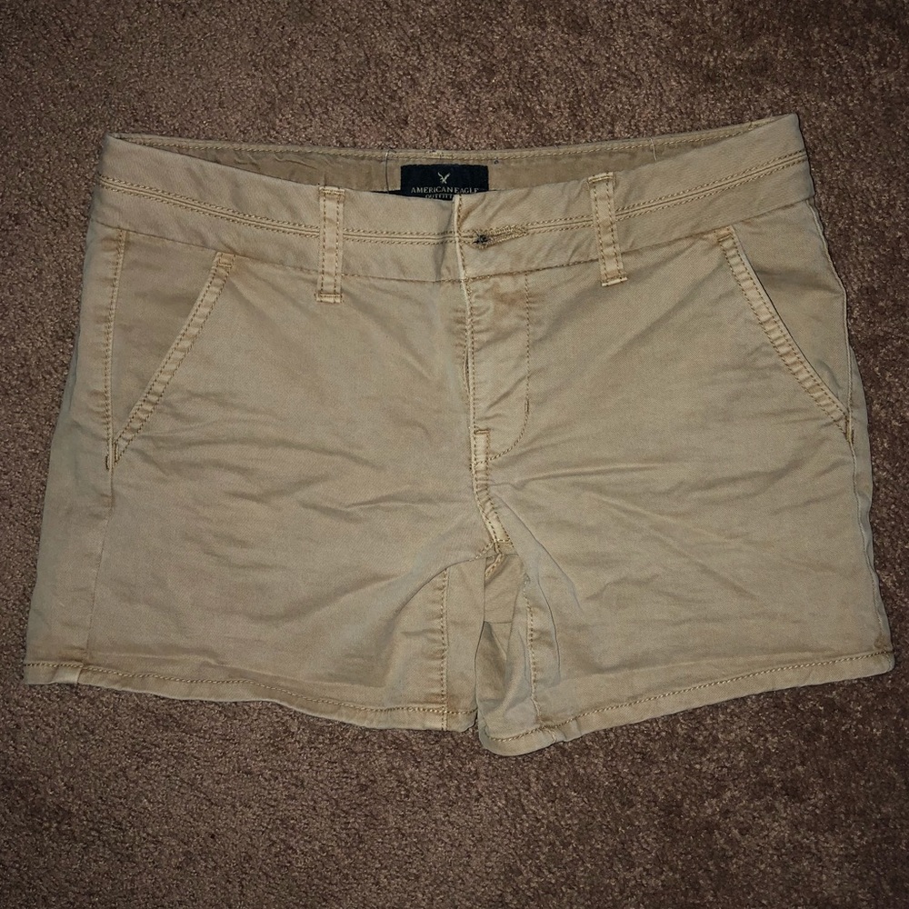 Tan American Eagle Shorts